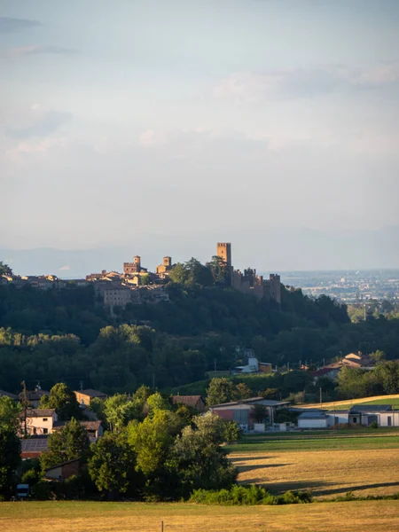 Castell Arquato Μία Από Τις Πιο Όμορφες Μεσαιωνικές Πόλεις Της — Φωτογραφία Αρχείου