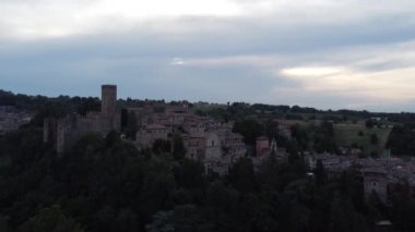 castellarquato in piacenza, emilia romagna, Italy panoramic views
