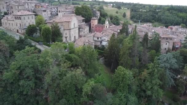 Castellarquato Piacenza Emilia Romagna Italy Panoramic Views — Stok Video