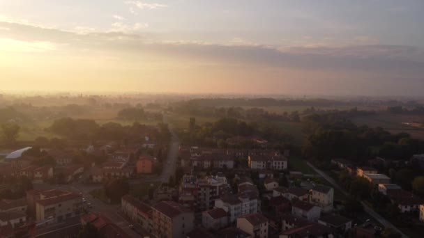 Záběry Cremony Při Východu Slunce Létě — Stock video