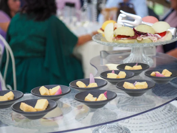 Catering Finger Food Eventi Lusso — Foto Stock