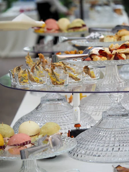 Evento Catering Finger Food Gastronomia Variazioni — Foto Stock