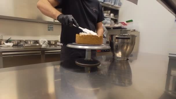 Preparação Torta Limão Com Merengue — Vídeo de Stock