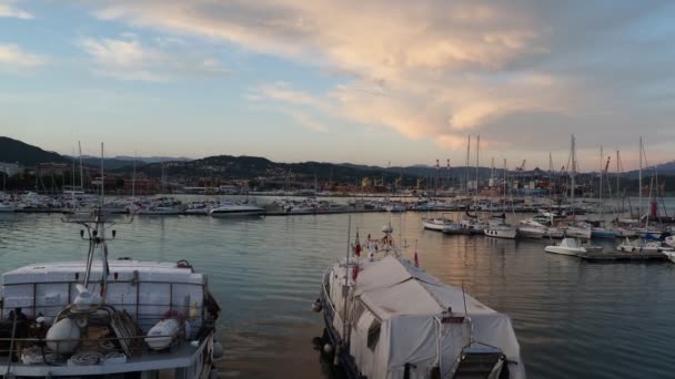 Hafen Von Spezia Cinque Terre Italien — Stockvideo