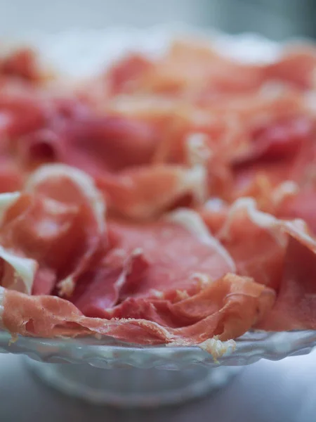 Jamon Cru Espagnol Prêt Manger Charcuterie Viande Porc — Photo