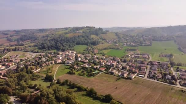 意大利小镇Castellarquato的风景画4K视频 — 图库视频影像