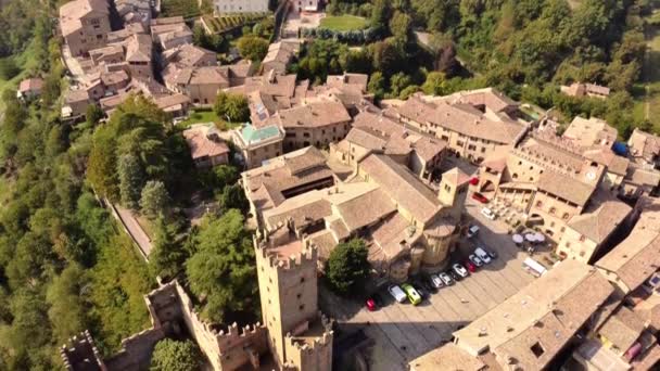 Γραφικό Βίντεο Της Ιταλικής Πόλης Castellarquato — Αρχείο Βίντεο