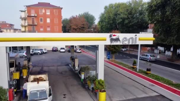 Eni Este Companie Multinațională Italiană Petrol Gaze Sediul Roma — Videoclip de stoc