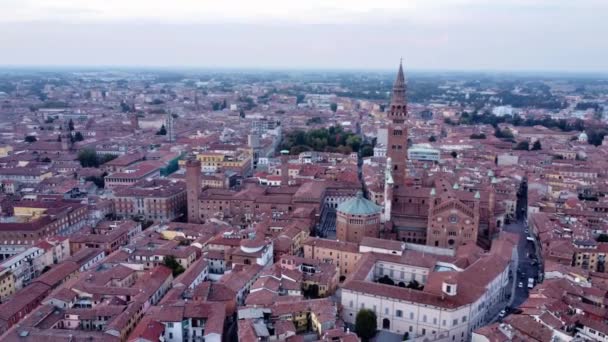 Vue Aérienne Urbaine Crémone Lombardie — Video