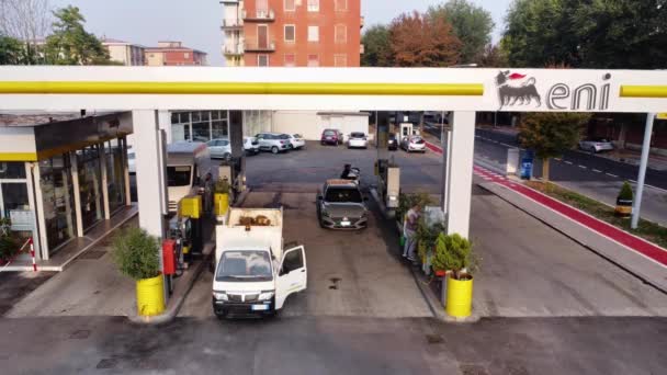 Eni Jest Włoską Międzynarodową Firmą Naftowo Gazową Siedzibą Rzymie — Wideo stockowe