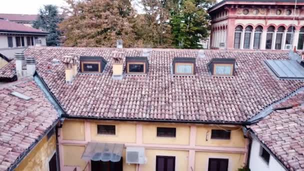 Cremona Italie Octobre 2002 Panneaux Station Service Eni Dans Drone — Video