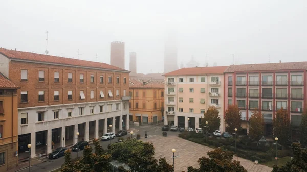 Nebliger Morgen Norditalien Cremona Lombardei — Stockfoto