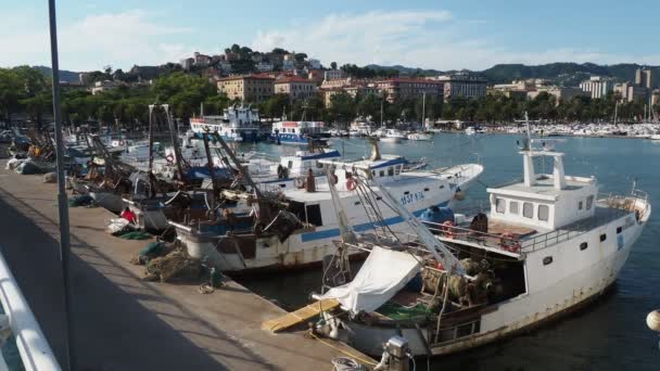 意大利Cinque Terre的La Spezia港 — 图库视频影像