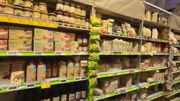 食料品店の路地ビデオ — ストック動画