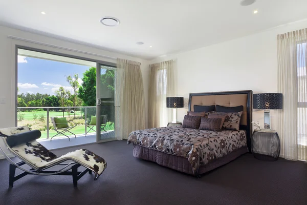 Moderne dubbele slaapkamer — Stockfoto