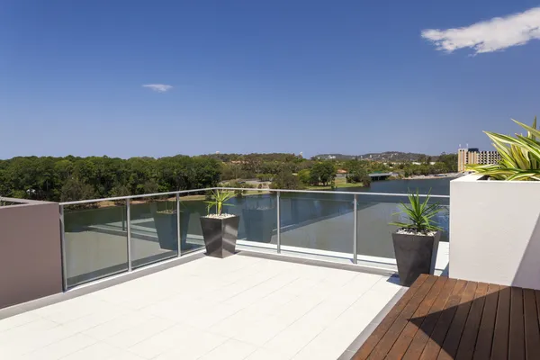 Blick vom Balkon — Stockfoto