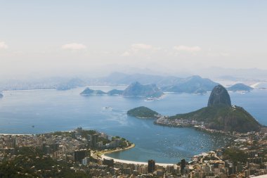 Şehir rio ve sugar loaf Dağı manzarası