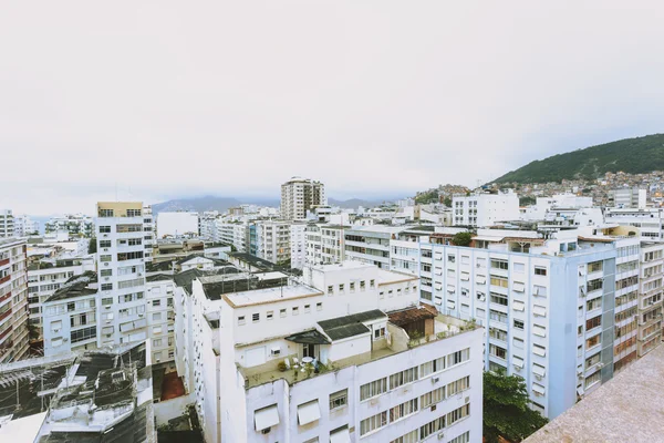 Вид на крыши в Рио-де-Жанеро — стоковое фото