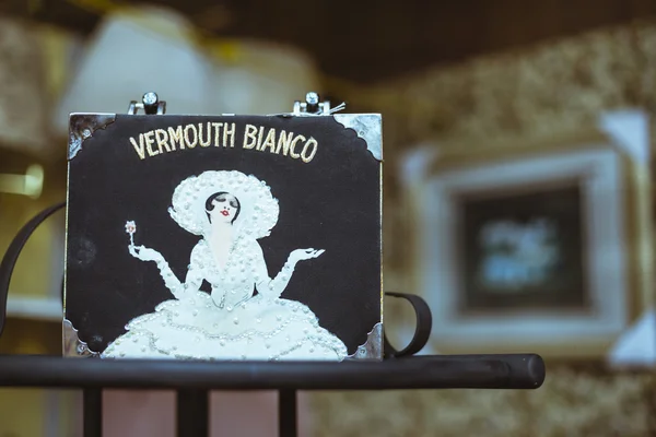 Vintage vermout bianco portemonnee — Stockfoto