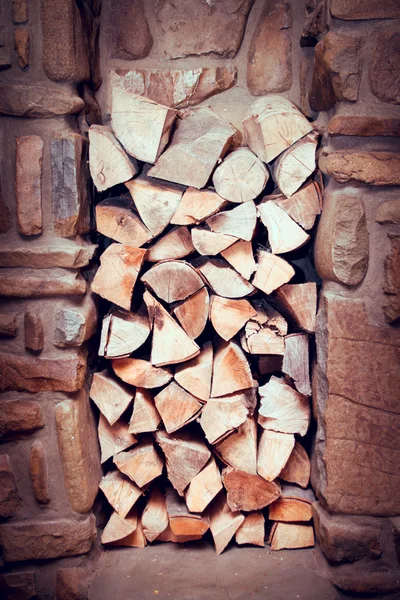 Stacked wood — Stock Photo, Image