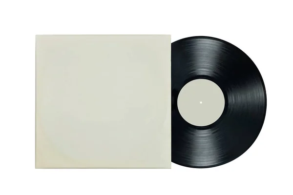 Beyaz kağıt çantada plak kaydı. Sahte vinil zarf. Müzik albümü kapağı. Klasik müzik tarzı. Klasik ses kaydı. Analog ses. Siyah disk. Eski teknoloji. İçerik için hazır. Düz, beyaz arkaplanda izole bir şekilde yatıyordu