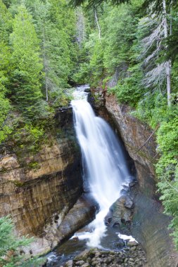 şelale yeşil orman, michigan, ABD