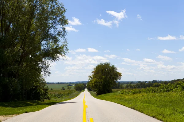 Camino en el país americano — Foto de Stock