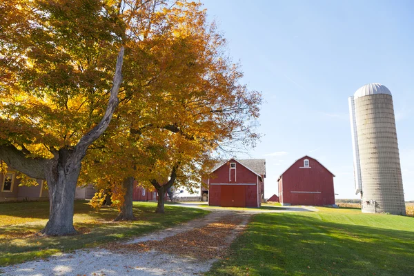 Traditional American Barn (Autumn Season) — Stock Photo, Image