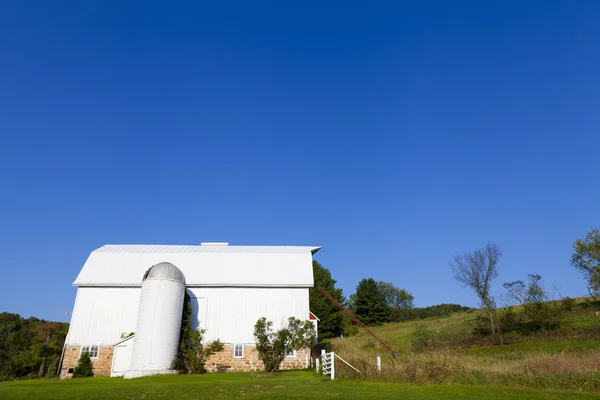 Campo Fazenda pela manhã — Fotografia de Stock