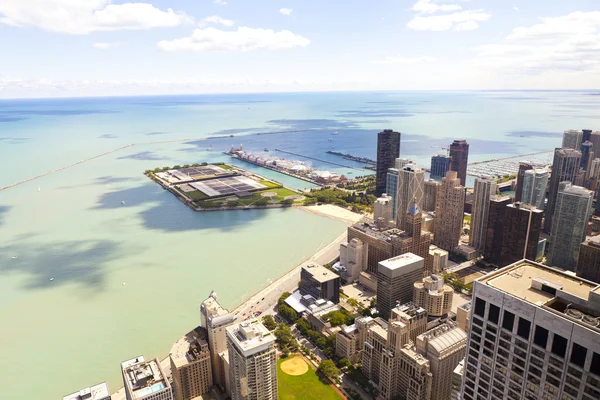 Luftaufnahme (Chicago Innenstadt) — Stockfoto