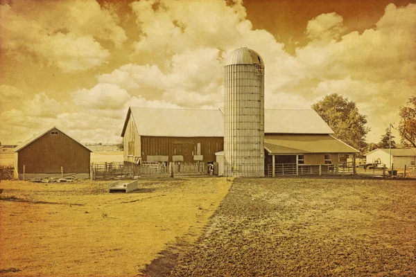 Old Farm Picture — Stock Photo, Image