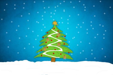 Noel Baba kağıt tekne arka plan