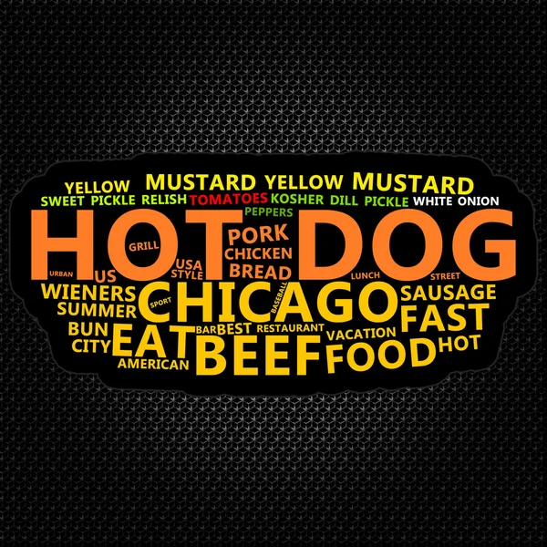 Hot Dog Ad — Stock Photo, Image