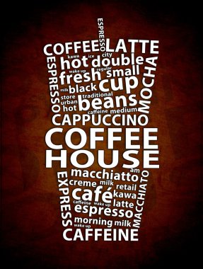 kahve evi retro reklam