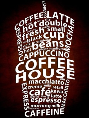 kahve evi retro reklam