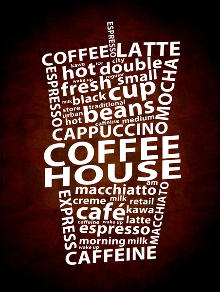 Coffee House Retro Ad — Stock Photo, Image