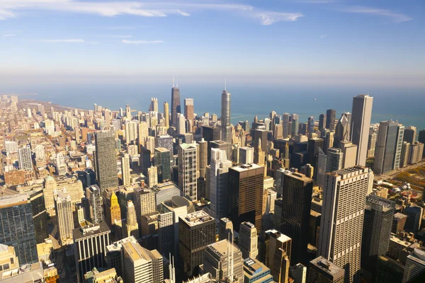 Luchtfoto van Chicago — Stockfoto