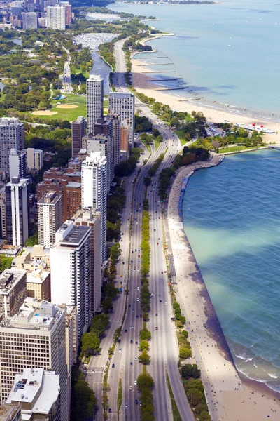 Chicago Downtown vista aérea — Fotografia de Stock