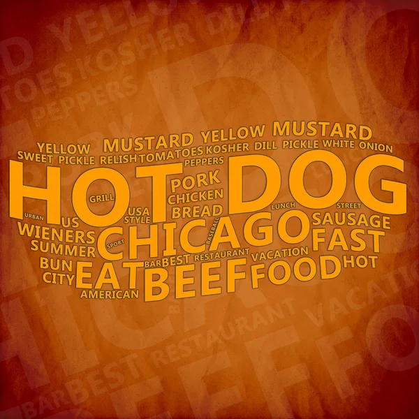 Hot Dog Text Cloud