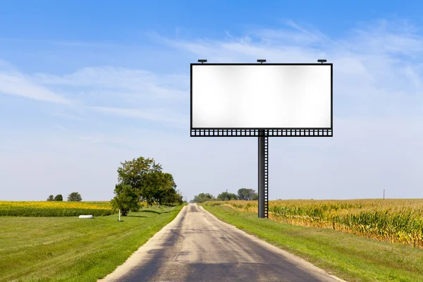 Big Metal Publicidade Billboard Sign — Fotografia de Stock