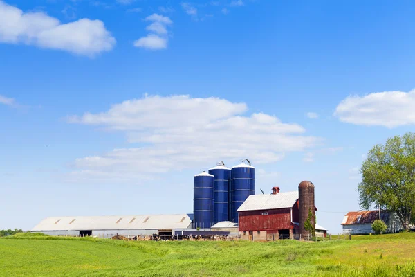 Amerikaanse platteland in de zomer — Stockfoto