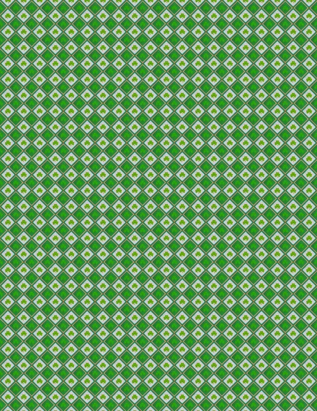 Shamrock Vintage Pattern — Stock Photo, Image