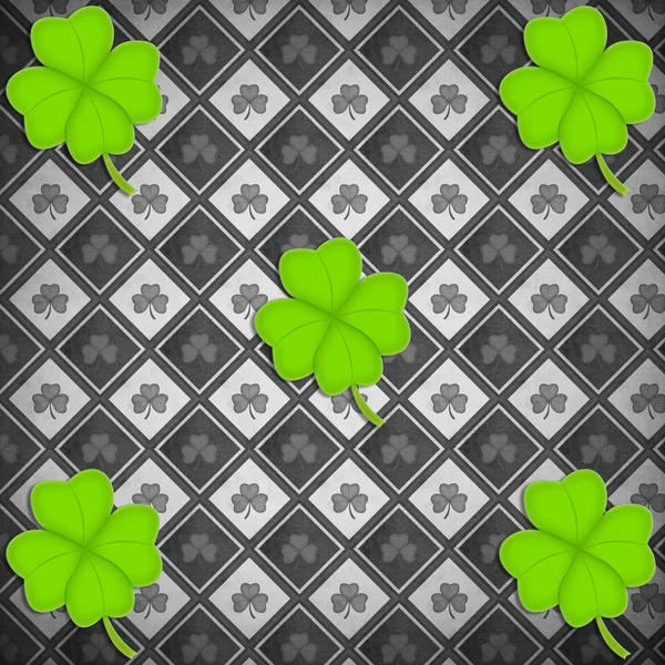 Shamrock-Papier (alte Musterseite)) — Stockfoto