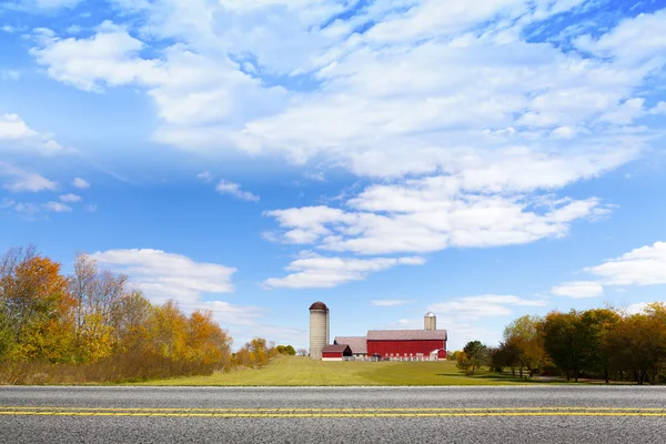 American Countryside Red Barn — Stock Photo, Image