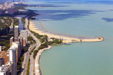 Chicago Lake Shore Drive Aerial View clipart
