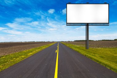 ülke yolda billboard