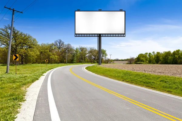 Billboard on Country Road — Stock Photo, Image