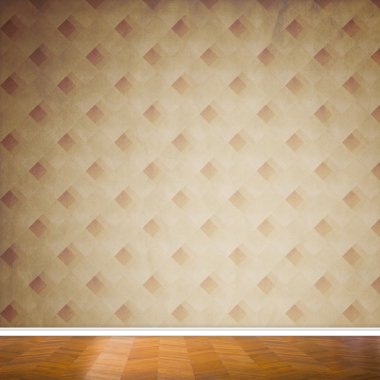 vintage grunge duvar kağıdı ile eski iç tasarım