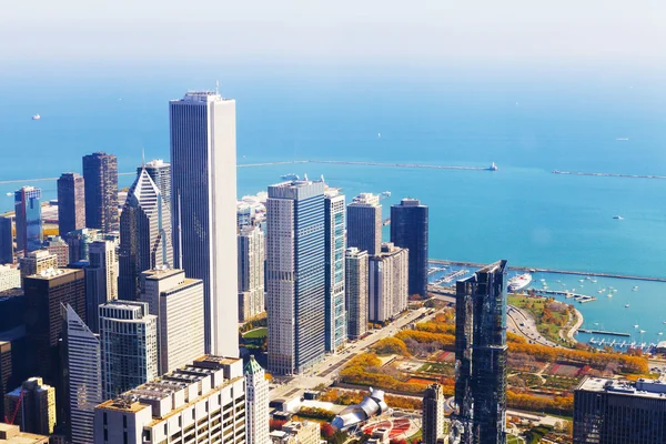 Letecký pohled na Chicago — Stock fotografie