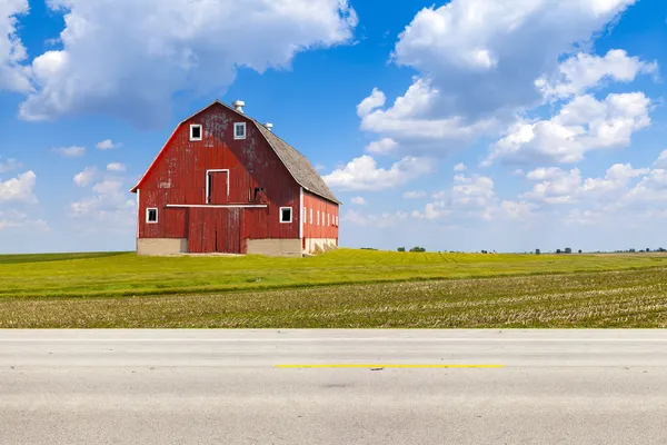 American Country Road Side View — Stock Photo, Image
